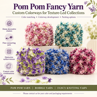 Colorful Space Dyed Chrysanthemum Fancy Yarn Soft Fluffy Acrylic Polyester Blend Flower Yarn for DIY Hand Knitting Crochet Scarf