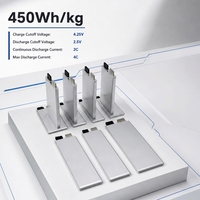 Batterie semi-solide ULi 3.7V 24Ah 450Wh/kg haute densité, cellule rechargeable en pochette pour quadricoptère et appareil de vol électrique