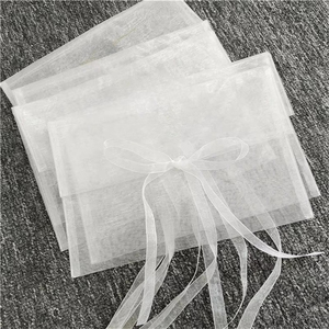 Wholesale Logo Custom Color Organza Bag <b>Envelope</b> Jewelry Organza Bag Sheer Organza Bags for Wedding Party Favor Christmas - Product Image 4