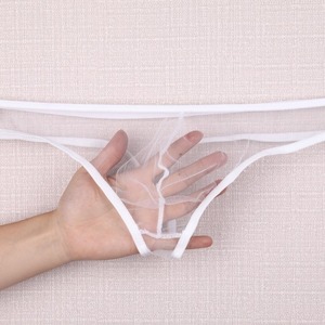 Slip classici da uomo in rete fine, design trasparente, perizoma a U taglie forti per l'esportazione - Product Image 6