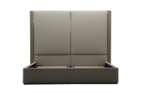 Nouveau lit double italien léger de luxe au design moderne haut de gamme en cuir souple lit super king size
