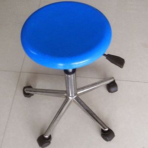 Laboratory <b>Stool</b> Adjustable Height Swivel Seat <b>Plastic</b> PVC Industrial Design For Lab Use - Product Image 1