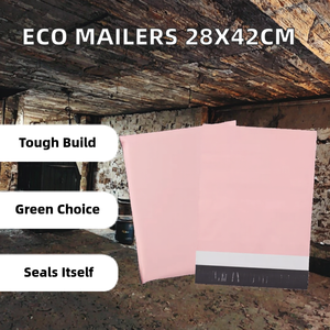 28*42 cm Poly Plastic Mailers 100 Microns Self-Seal Eco-Friendly Non-Toxic Durable Tear Proof <b>Clothing</b> Packaging <b>Bags</b> - Product Image 2