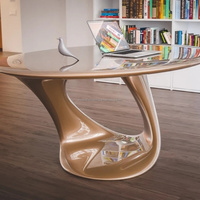 Table de réception moderne pour bureau, mobilier de bureau durable, table de hall personnalisable, bureau d'accueil d'entreprise