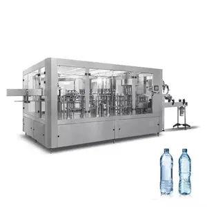 Komplette Produktions linie für die automatische Abfüllung Reinwasser Mineral wasser Haustier flasche Wasser füllung Mac