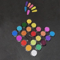 Nouveau Non-Micro Plastique Diamant Poudre Fluorescence Réfléchissant Broyé Diamant Pigment Glitter Super Fine Acrylique Ongles Poudre