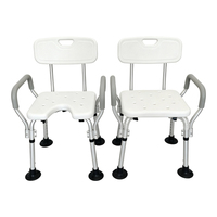 Chaise de douche avec trous de drainage, hauteur de siège réglable, dossier antidérapant, tabouret de bain pour personnes âgées et handicapées, utilisation en salle de bain