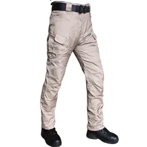 outdoor training durable complicated pockets grid rip stop waterproof camouflage cargo tactical combat pants