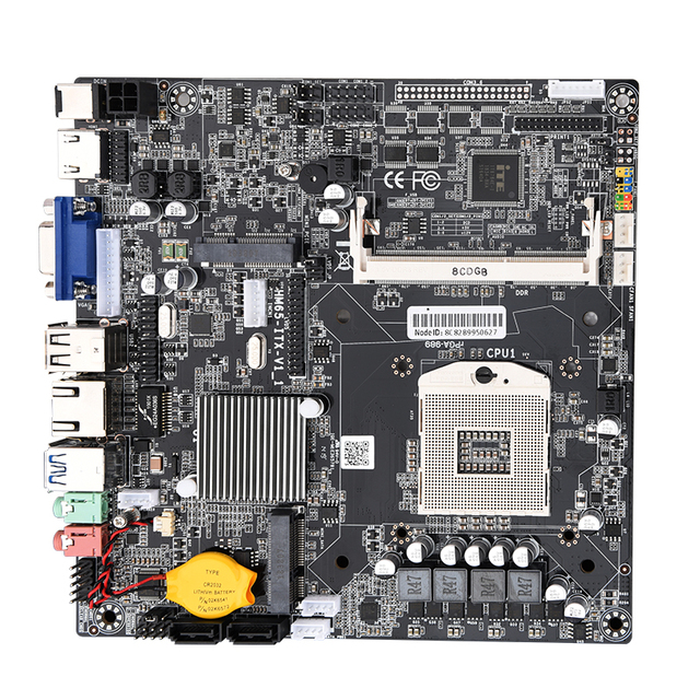 HM65 Motherboard PGA988 DDR3 RAM Mini POS Advertising Machine Motherboard Supports I3/I5/I7 Series Processors