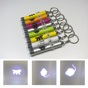 OEM biểu tượng tùy chỉnh LED chiếu Keychain chiếu đèn Pin Torch khuyến mại Carabiners và phụ kiện - Product Image 2