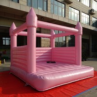 Château gonflable à paillettes avec structure de saut de 13x13 pieds en PVC, idéal pour les fêtes d'anniversaire et la location