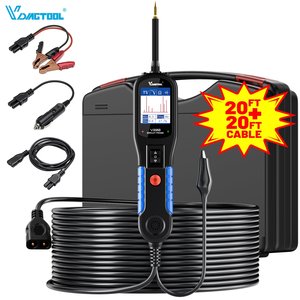 כלי בדיקת מעגלים חשמליים לרכב VDIAGTOOL V200, בודק ממסר פנסים אחוריים 12V 24V, בודק מעגלים לרכב, משאית ואופנוע - Product Image 1