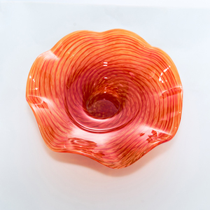 طبق زجاجي متعدد الألوان لتخزين الفواكه، تصميم فاخر غير منتظم الشكل، زينة لغرفة المعيشة والحفلات - Product Image 1