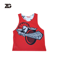 Maillot de crosse réversible personnalisé imprimé par sublimation en maille Pinnies hommes jeunes uniforme de crosse d'entraînement
