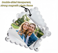 Cadre photo magnétique en acrylique transparent de haute qualité, utilisable dans le salon, le bureau, l'extérieur, la salle à manger