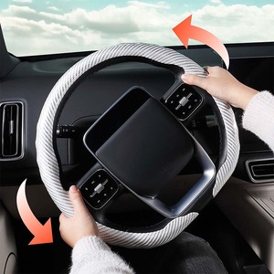 Housse de <span class=keywords><strong>volant</strong></span> de voiture de luxe à 4 branches en fibre de carbone pour VW Golf 7 Polo Jetta Passat pour Nissan <span class=keywords><strong>Qashqai</strong></span> J11 Protection automobile - Product Image 2
