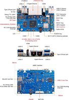 Orange Pi RV2 8GB RAM LPDDR4X RISC V 8 Core 2Tops Daya Aritmatika AI Komputer Papan Tunggal OS Wi-Fi 5+BT Kit Papan Pengembangan