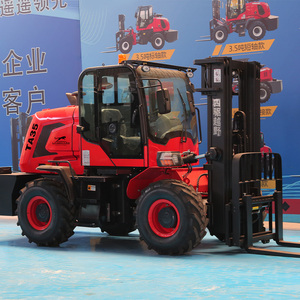 3.5 Ton <strong>Warehouse</strong> Lifting <strong>Forklift</strong> Portable Diesel <strong>Forklift</strong> EURO 5 EPA Certification 4x4 All Terrain Off Road <strong>Forklift</strong> Prices - Product Image 2