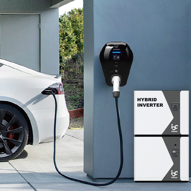 ISO15118 Plug and Charge DLB Level 2 Wall Mounted EV Charger 240V 7kW 22kW OCPP 1.6J OCPP 2.0.1 Home EV Charger