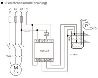 RELETEK Contrôleur de niveau de liquide miniature de haute qualité RD-LC1 de relais AC220V AC380V 50/60HZ Mode électrodes de protection scellées