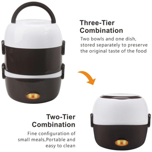 Boîte à lunch électrique chauffante double couche C17 en acier inoxydable pour la cuisson des aliments - Product Image 2