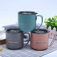 Thermos isolé sous vide, tasse thermique, pour usage de bureau, de 350ml, Mug de bière, de lait, de café, avec poignée, bonne qualité, vente en gros