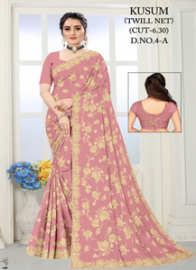 Sarees de Red Ajmera Fashion en Línea al Por Mayor, Mejor Precio, Colección de Diseñador Elegante, Protección Solar, Secado Rápido, para Fiestas Modernas - Product Image 4