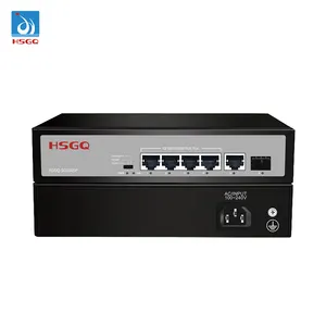HSGQ-SG1005P 4-port 10/100/1000M POE Network Switch kualitas produsen Harga terbaik untuk FTTH
