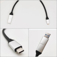 Prise en charge de la personnalisation des câbles USB Type C mâle vers Type-C et USB-A Câble USB3.1 type-C câble de charge rapide