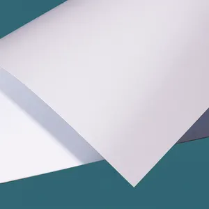 Contoh gratis 0.3mm Milkly putih A4 Inkjet printtable PVC kertas plastik buram untuk kartu Id plastik