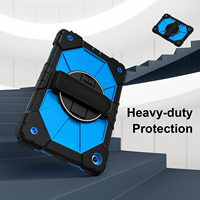 Étui antichoc Armor pour Samsung Tab A11 Plus 11 2025 A9 Plus 11 2023 avec support rotatif à 360°, dragonne et bandoulière, pour enfants, OEM ODM