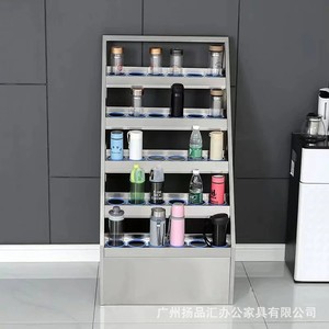 Estante para Tazas de Acero Inoxidable Yangpinhui, 50 Compartimentos, 4 Niveles, con Cerradura, Estante de Almacenamiento para Oficina - Product Image 1