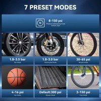 16000mAh Jump Starter Handheld Car Air Pump Phone Charge SOS Strobe Multiply Lighting Modes Motorcycle Bike Ball Inflator