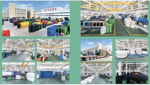 120L 240L 360L 660L 1100 Liter Afvalwagen voor buiten, met wielen, recycleerbare plastic afvalbak met voetpedaal - Product Image 6