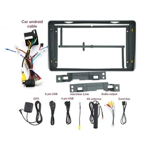 Aijia bingkai radio mobil 9 inci stereo navigasi panel mobil bingkai Fascia untuk ZHONGHUA Junjie FRV 2006-2010