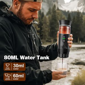 Cafetera Espresso Portátil con Batería para Viajes, 20 Bares, Mini Cafetera Espresso para Auto, 3 en 1, Autocalentable, Eléctrica - Product Image 4