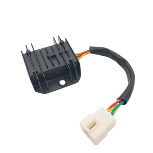 Rectificador Regulador Universal de Aluminio Negro de 12V, 4 Cables y 8 Polos DEJIA de Bajo <span class=keywords><strong>Precio</strong></span>, Calidad Clase A para <span class=keywords><strong>Yamaha</strong></span> <span class=keywords><strong>R1</strong></span>/Zongshen Lifan 1 - Product Image 1