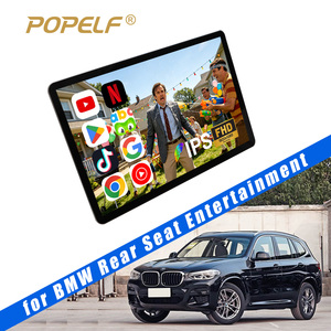 Moniteur d'appuie-tête de voiture Android 13.0 de 13,3 pouces, écran tactile 8 cœurs, WiFi, BT, USB, système de divertissement pour sièges arrière, universel DC 12V pour BMW - Product Image 1