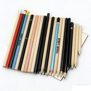 Lápices de Colores al por Mayor con Logotipo de Marca, Lápices Triangulares con Borrador para Niños a Precio Económico - Product Image 1