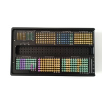 Boîte de rangement pour instruments orthopédiques médicaux en acier inoxydable pour cliniques vétérinaires orthopédiques, boîte de rangement stérile pour vis chirurgicales