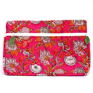 กระเป๋าใส่แล็ปท็อปบุผ้าฝ้ายแบบควิลท์ - Product Image 1