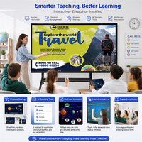 Interactief plat touchscreen smartboard 55/65/75/86 inch LCD digitaal display scherm voor scholen