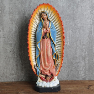 Estatua <span class=keywords><strong>de</strong></span> <span class=keywords><strong>la</strong></span> <span class=keywords><strong>Virgen</strong></span> María <span class=keywords><strong>de</strong></span> Fibra <span class=keywords><strong>de</strong></span> Vidrio, Estilo Occidental, Realista, Personalizable en Tamaño y Color, Pintura Antidecoloración, para Familias - Product Image 3