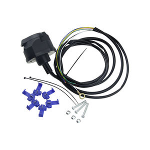 Conector de enchufe de remolque de 7 pines, 1,5 m, 1,8 m, 2M, kit de cableado eléctrico de remolque europeo con Cable - Product Image 1