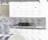 Machine d'emballage thermoformeuse continue électrique automatique robuste pour sachets et barquettes, idéale pour la viande, le bacon, le fromage en tranches et les boulettes de viande