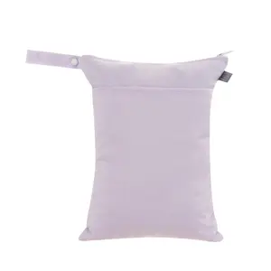 Mora mona PUL wet bag waterproof baby in stock Large Wet dry Bag 2 Zipper Tote Bag