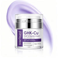 Crème Visage au Collagène GHK-Cu et Peptide SNAP-8 Marque Blanche 50g avec Acide Hyaluronique 4D pour Raffermir et Lisser – Soin Coréen