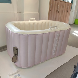 Baignoire gonflable pliable pour adultes - Baignoire portable pour trempage du corps entier pour <span class=keywords><strong>spa</strong></span> à domicile et relaxation - Product Image 2