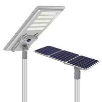Farola Solar Integrada Todo en Uno de Alto Lumen con Resistencia al Agua IP65, 300W 400W 500W, Lámpara LED de Aluminio para Exteriores