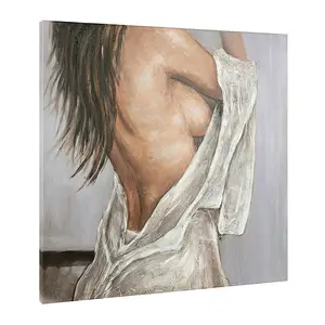 Lienzo de arte para pared, lienzo pintado a mano, pinturas de Nude